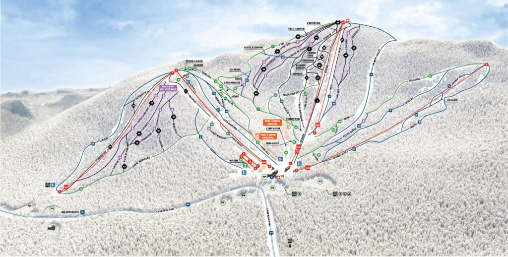 carte pistes orford