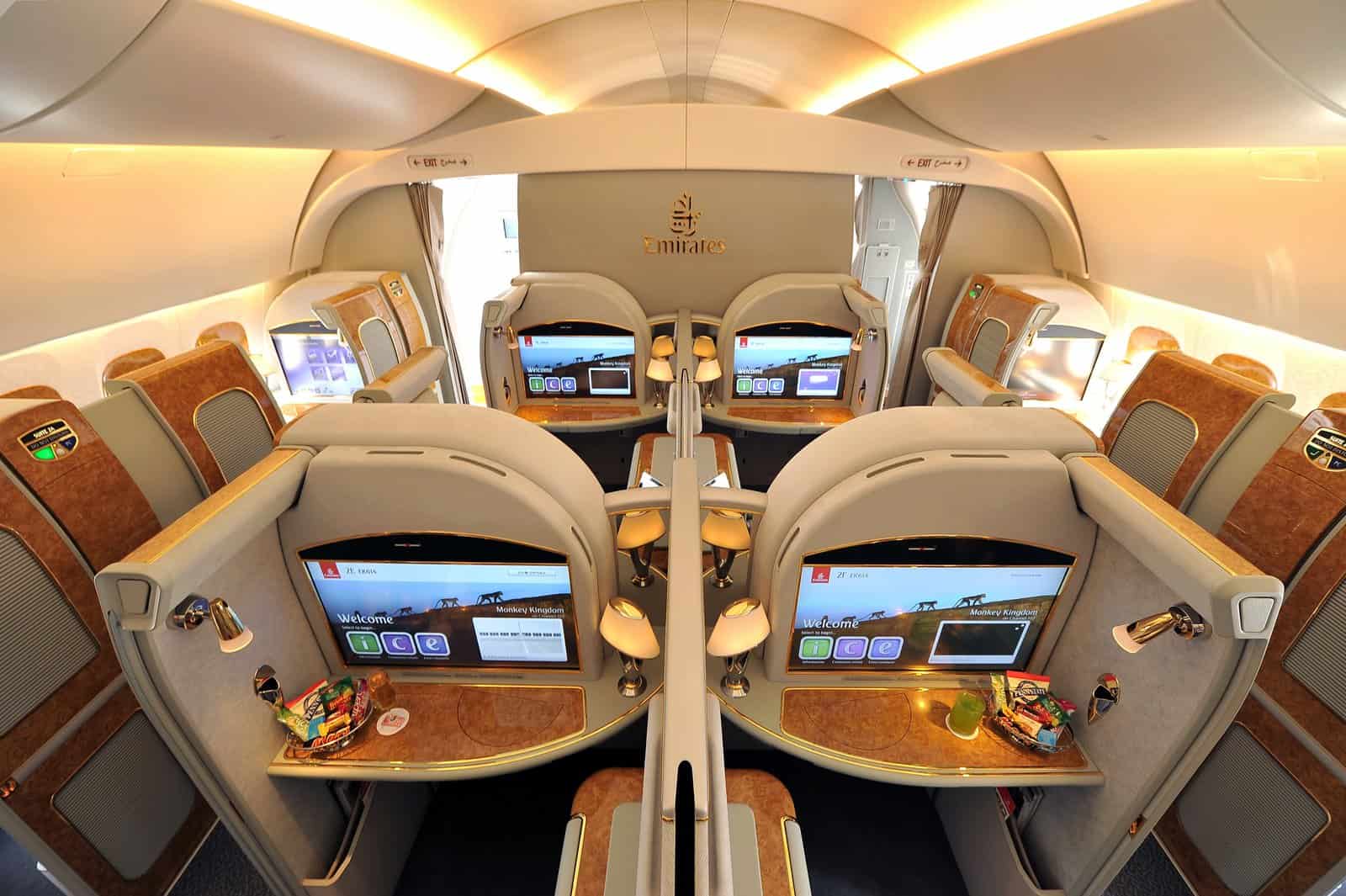 Témoignage&nbsp;: De Sydney à Montréal en première classe avec les points - emirates-a380-first