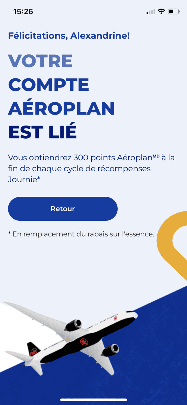 Récompenses Journie&nbsp;: Guide Ultime - journie aeroplan1