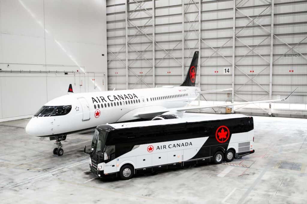 Air Canada bus