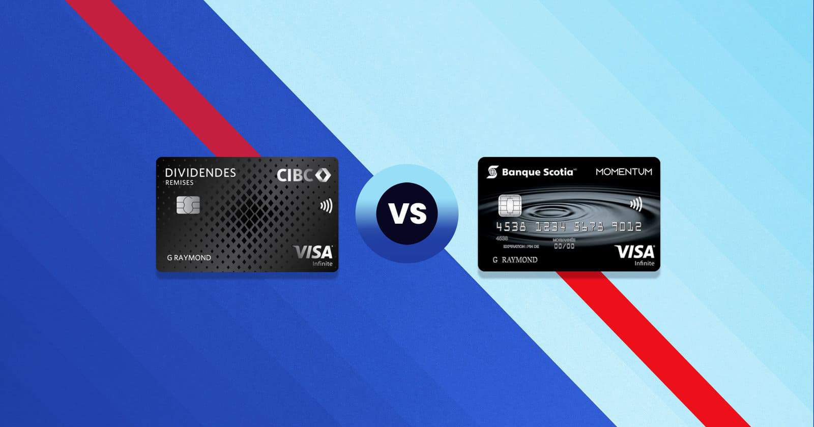 Carte Dividendes CIBC Visa Infinite vs Carte Visa Infinite Momentum Scotia