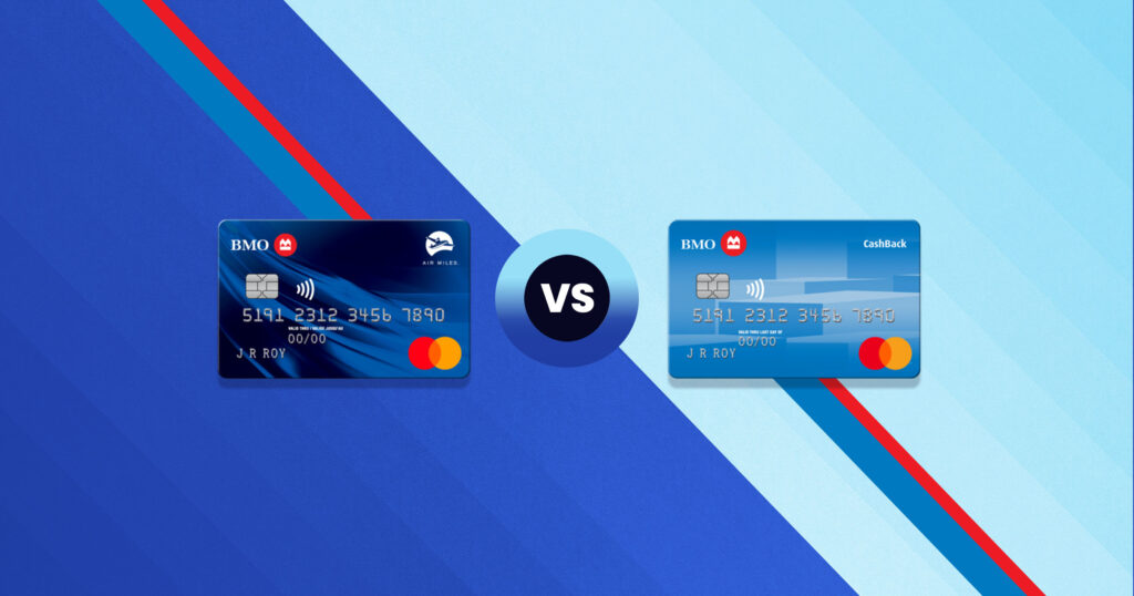 BMO AIR MILES Mastercard vs BMO CashBack Mastercard for students