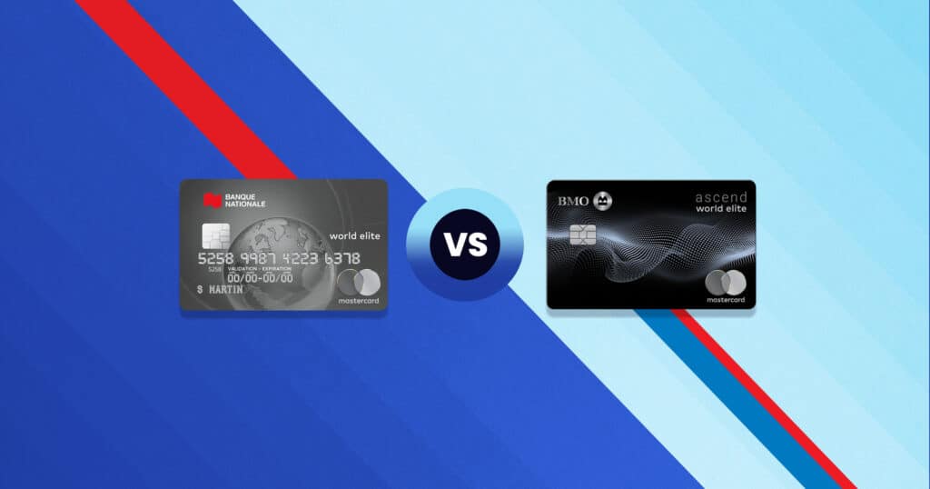 Cartes Comparatifs MC BMO Ascend World Elite vs MC World Elite BNC