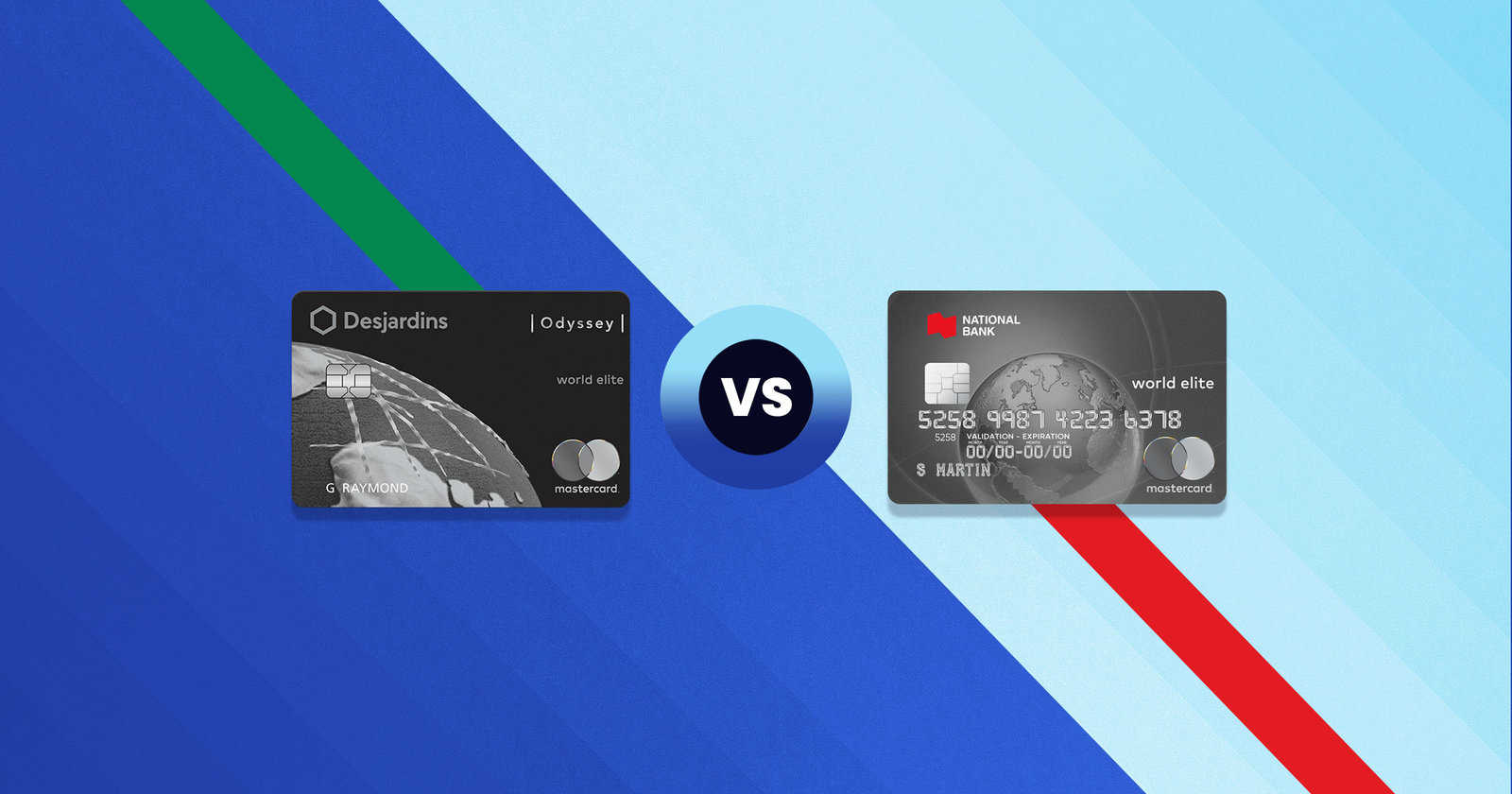 Odyssey World Elite Mastercard Desjardins and National Bank World Elite Mastercard