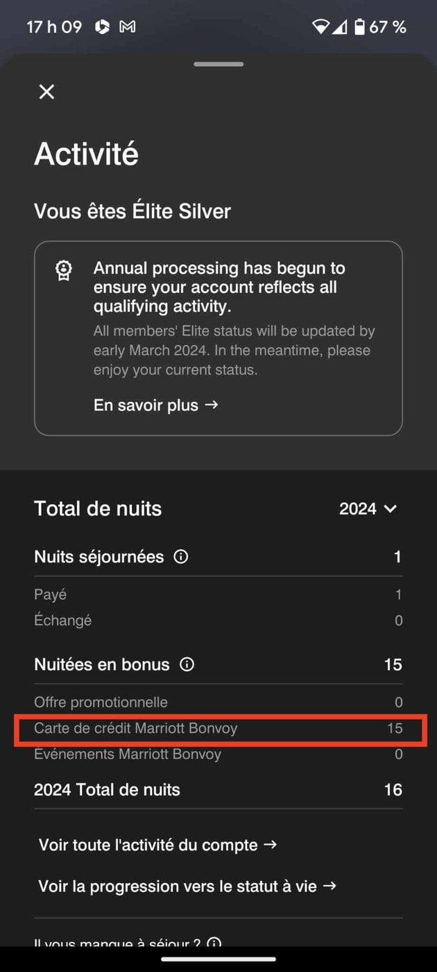 Marriott Bonvoy: What are elite nights? - Nuits élites Marriott Bonvoy avec cartes Marriott Bonvoy 2