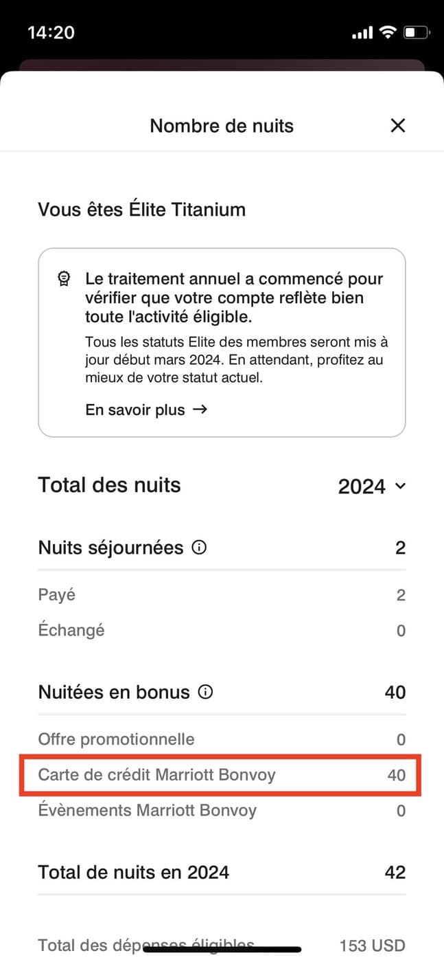 Marriott Bonvoy: What are elite nights? - Nuits élites Marriott Bonvoy avec cartes USA 2