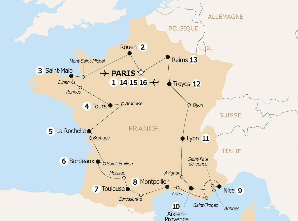 Transat&nbsp;: les meilleurs circuits pour découvrir le monde - itineraire France