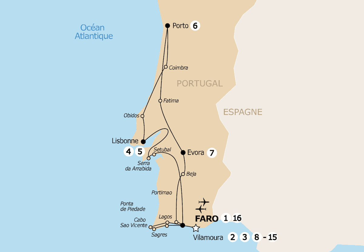Transat&nbsp;: les meilleurs circuits pour découvrir le monde - itineraire portugal