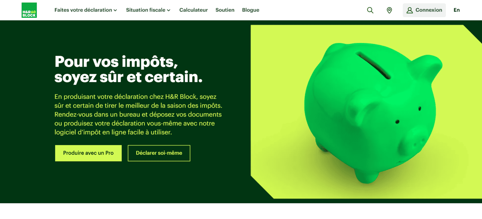 Évaluation de la société de déclarations de revenus H&R Block - 01. HR Block FR