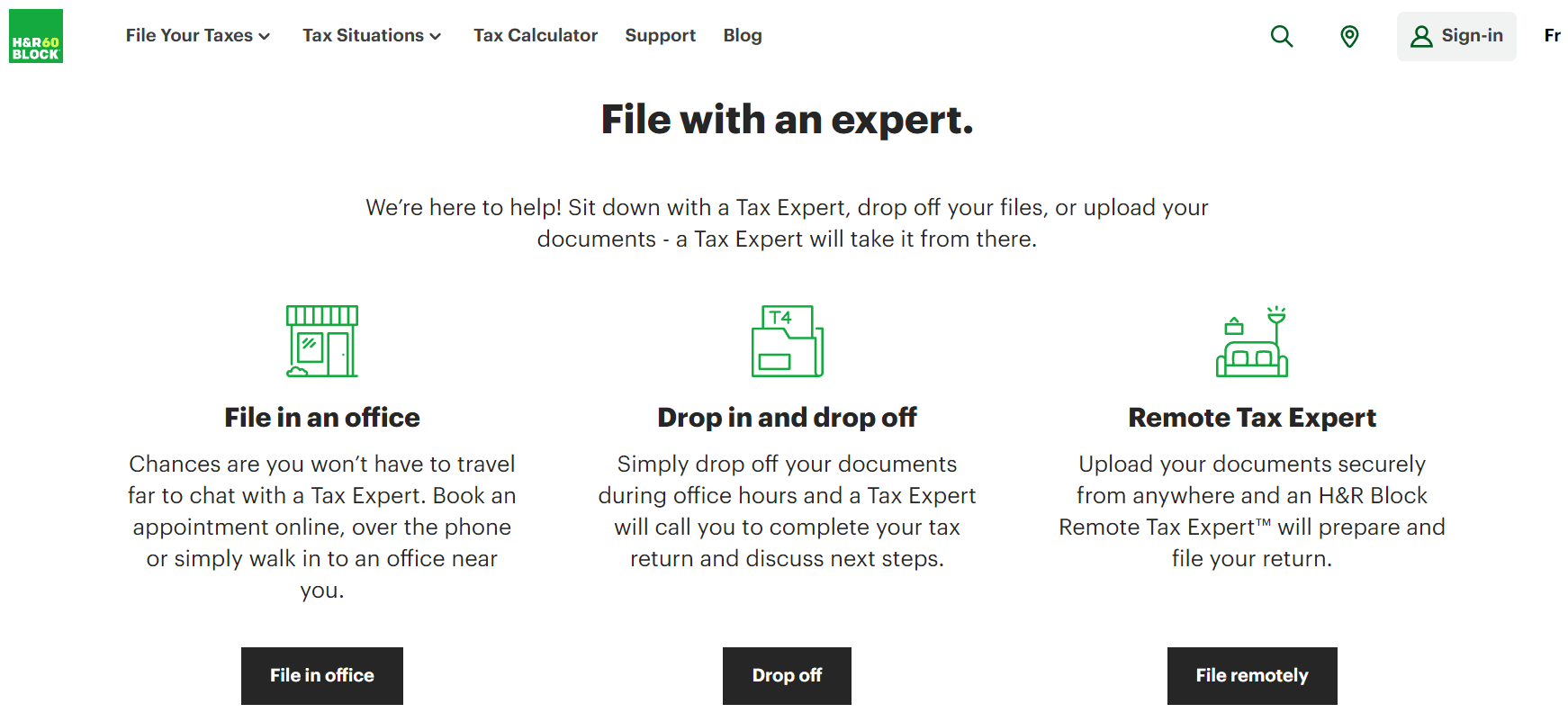 Evaluation of tax return company H&R Block - 02. HR Block