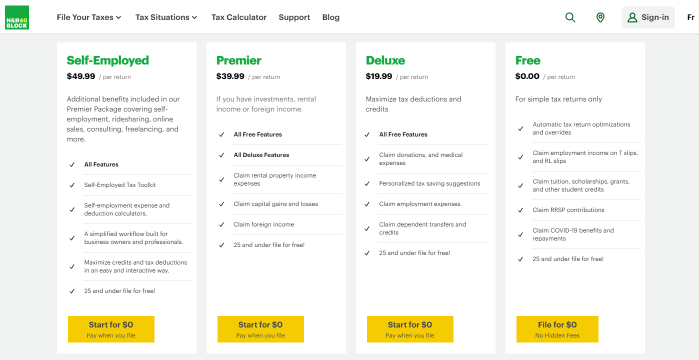 Evaluation of tax return company H&R Block - 03. HR Block