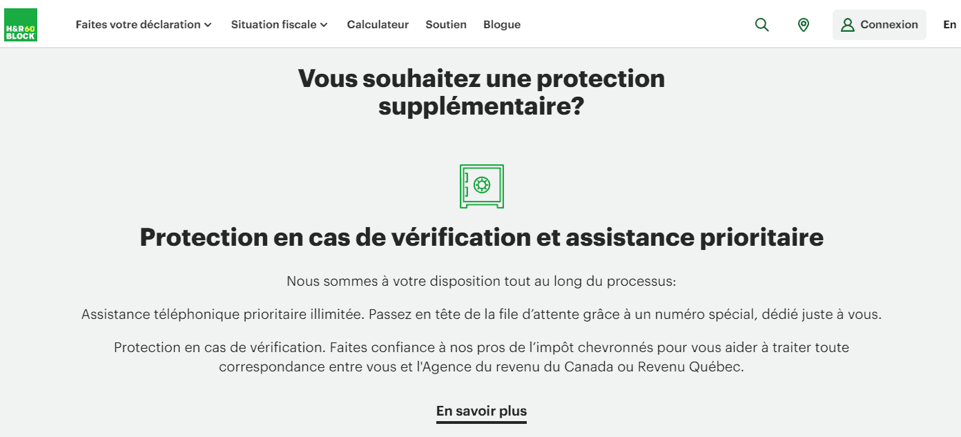 Évaluation de la société de déclarations de revenus H&R Block - 05. HR Block FR
