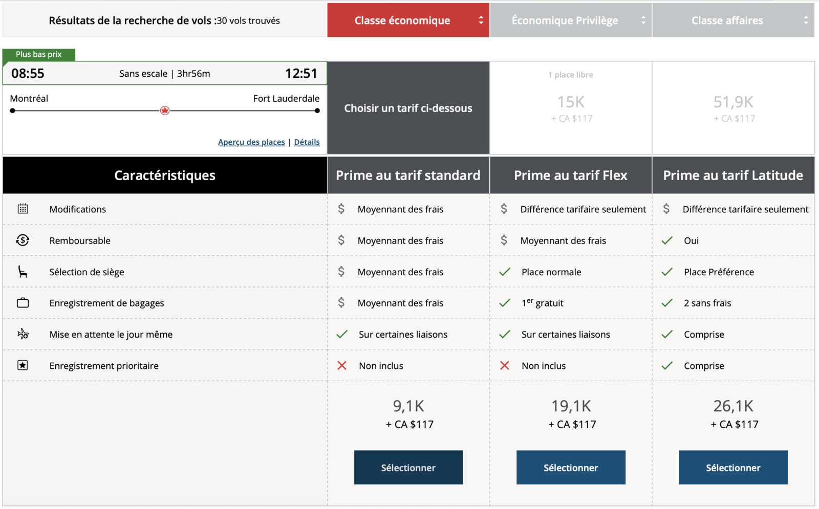 Maximiser vos options de vols en points Aéroplan pour un voyage aux États-Unis - Aeroplan USA tarifs