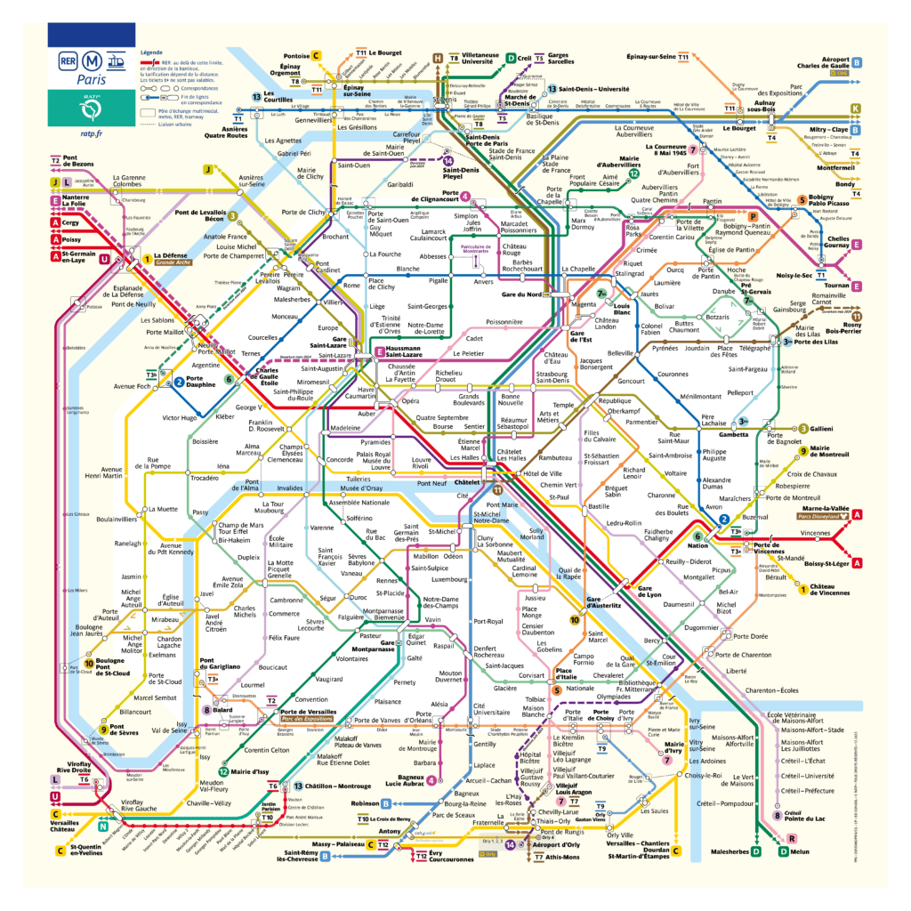 Plan Metro paris