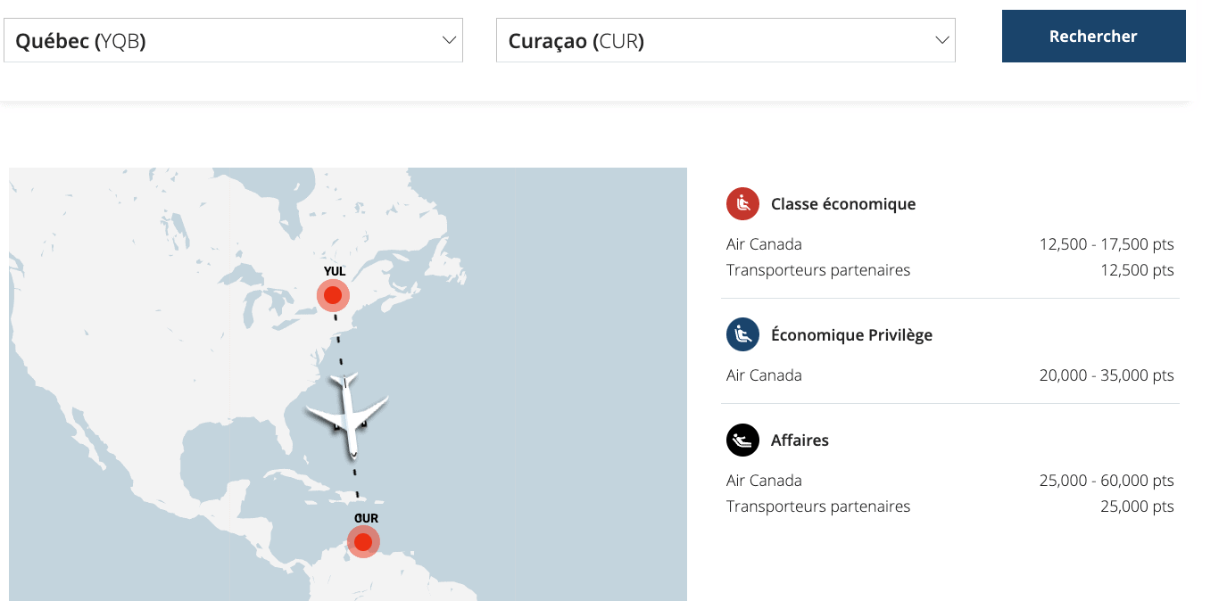 10 destinations où partir en vacances d’été 2026 avec ses points Aéroplan - YQB CUR FR
