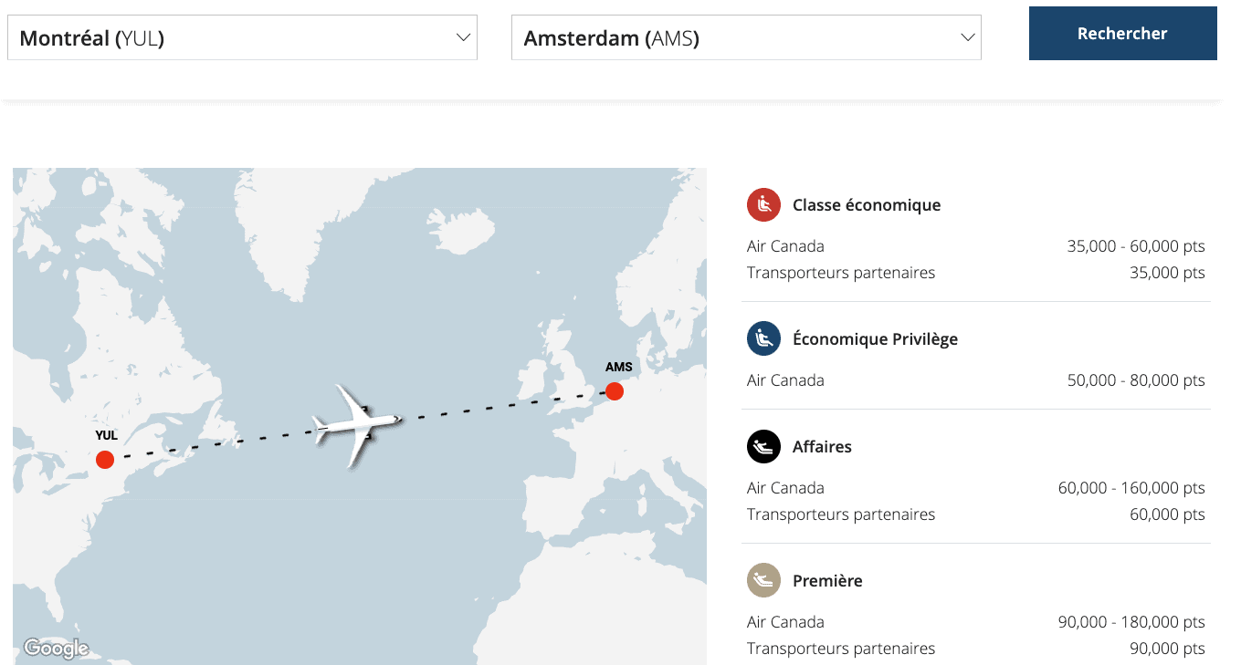 10 destinations où partir en vacances d’été 2026 avec ses points Aéroplan - YUL AMS FR
