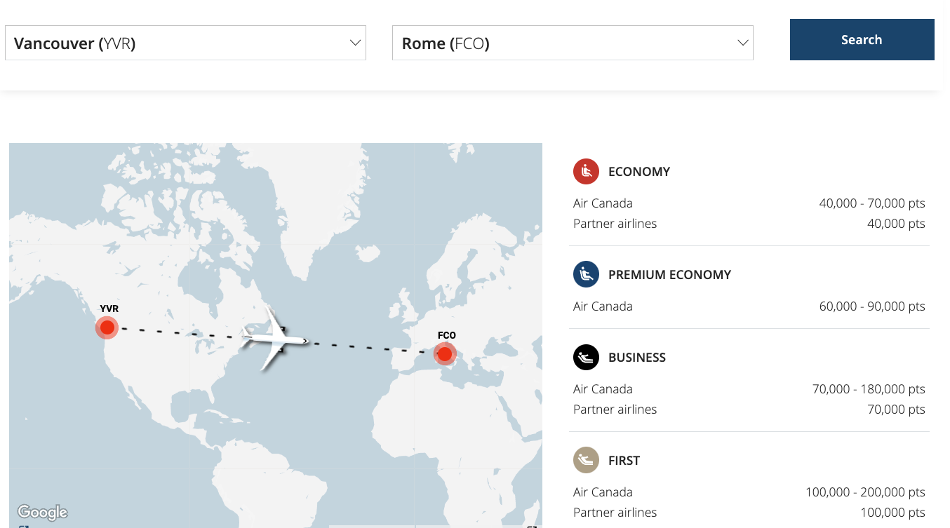 10 Destinations for Your 2026 Summer Vacation Using Aeroplan Points - YVR FCO FR