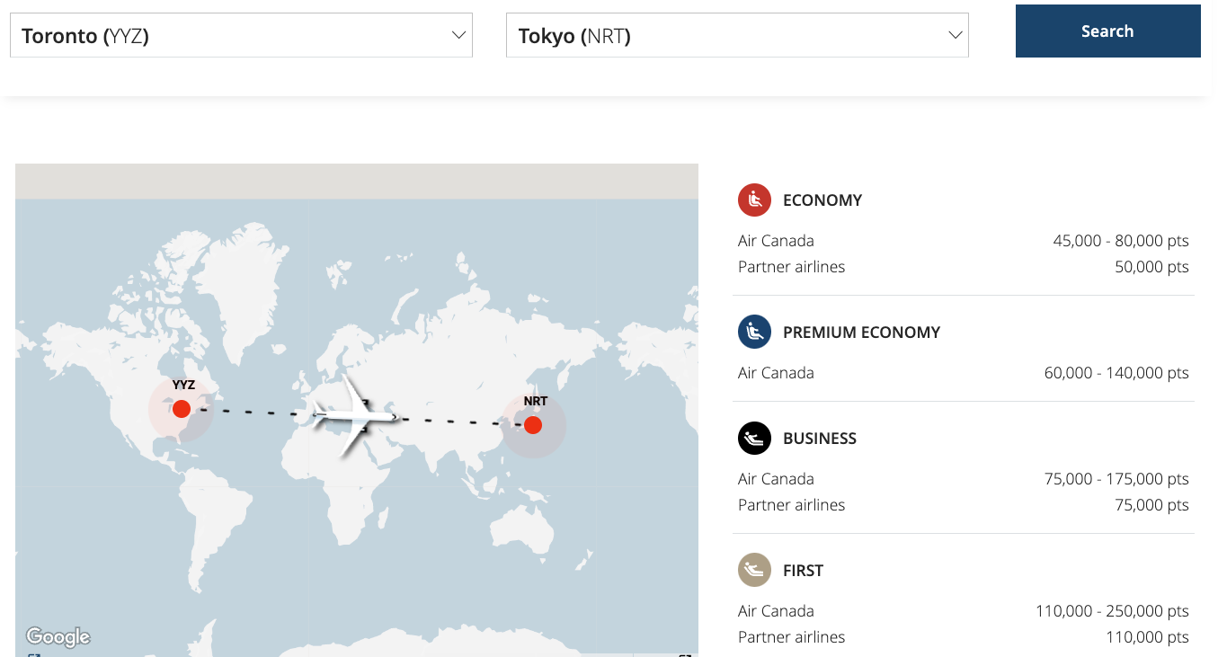 10 Destinations for Your 2026 Summer Vacation Using Aeroplan Points - YYZ NRT FR