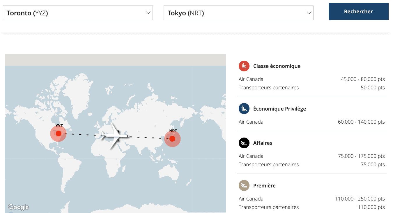 10 destinations où partir en vacances d’été 2026 avec ses points Aéroplan - YYZ NRT FR