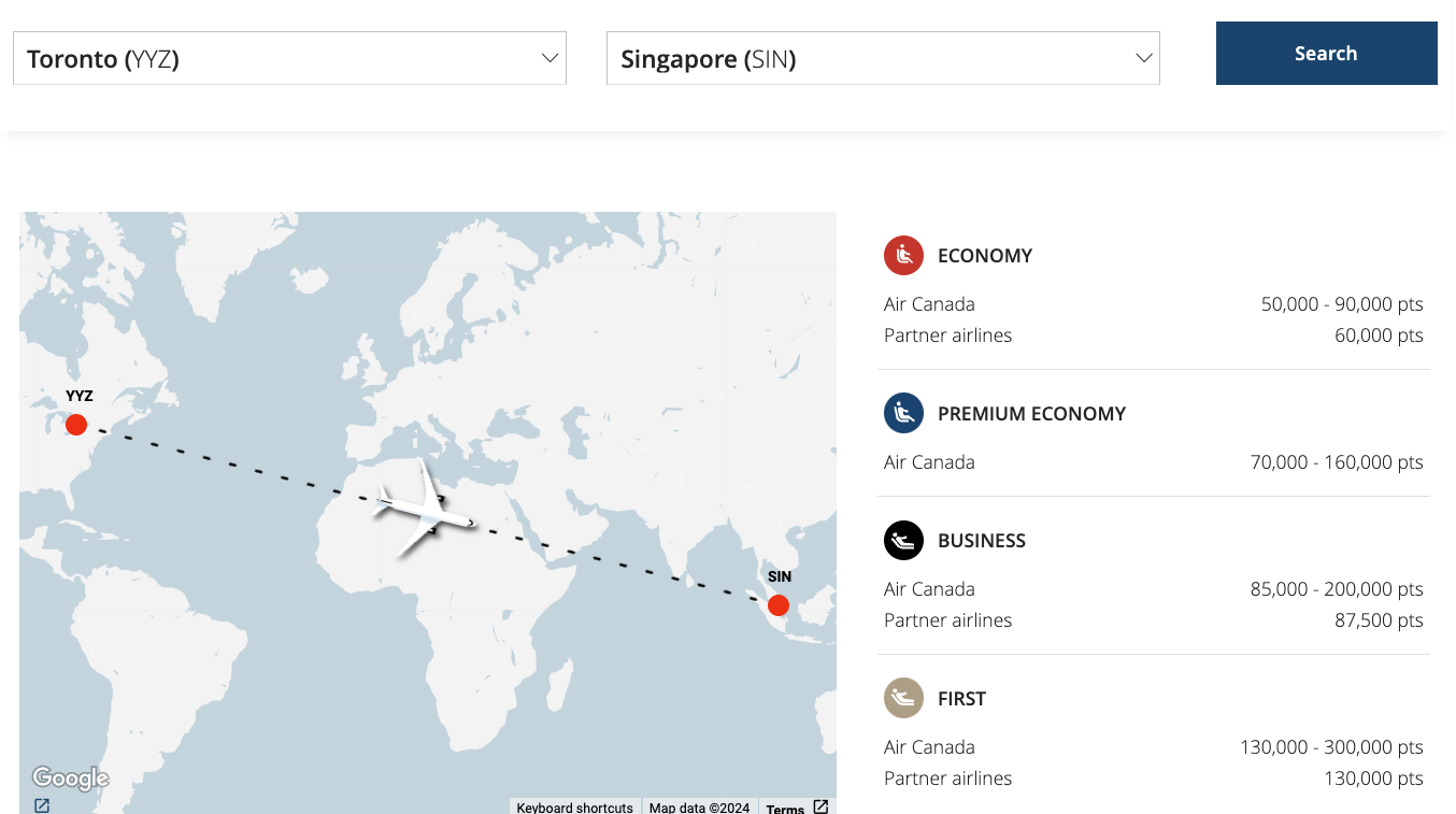 10 Destinations for Your 2026 Summer Vacation Using Aeroplan Points - YYZ SIN FR