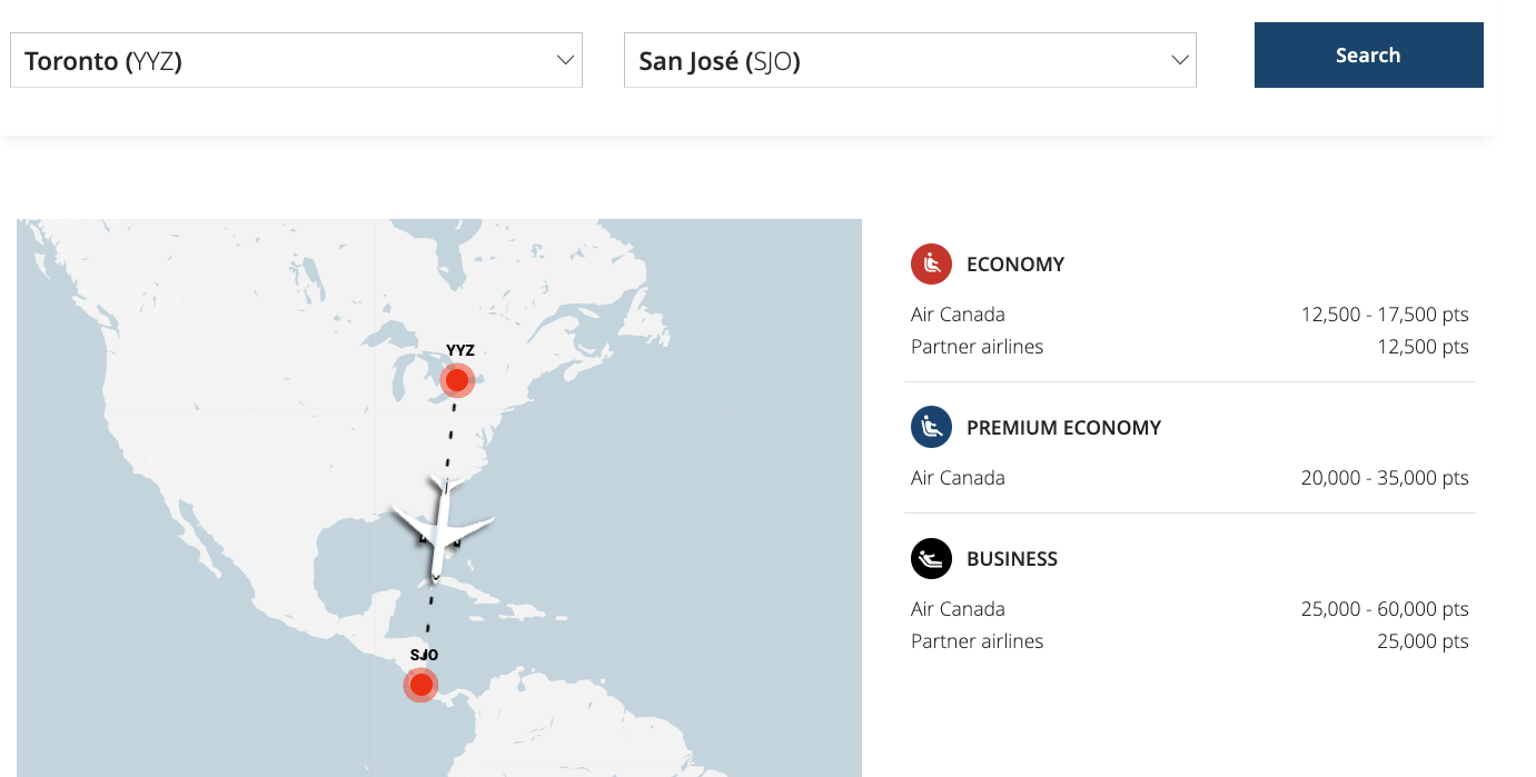 10 Destinations for Your 2026 Summer Vacation Using Aeroplan Points - YYZ SJO FR