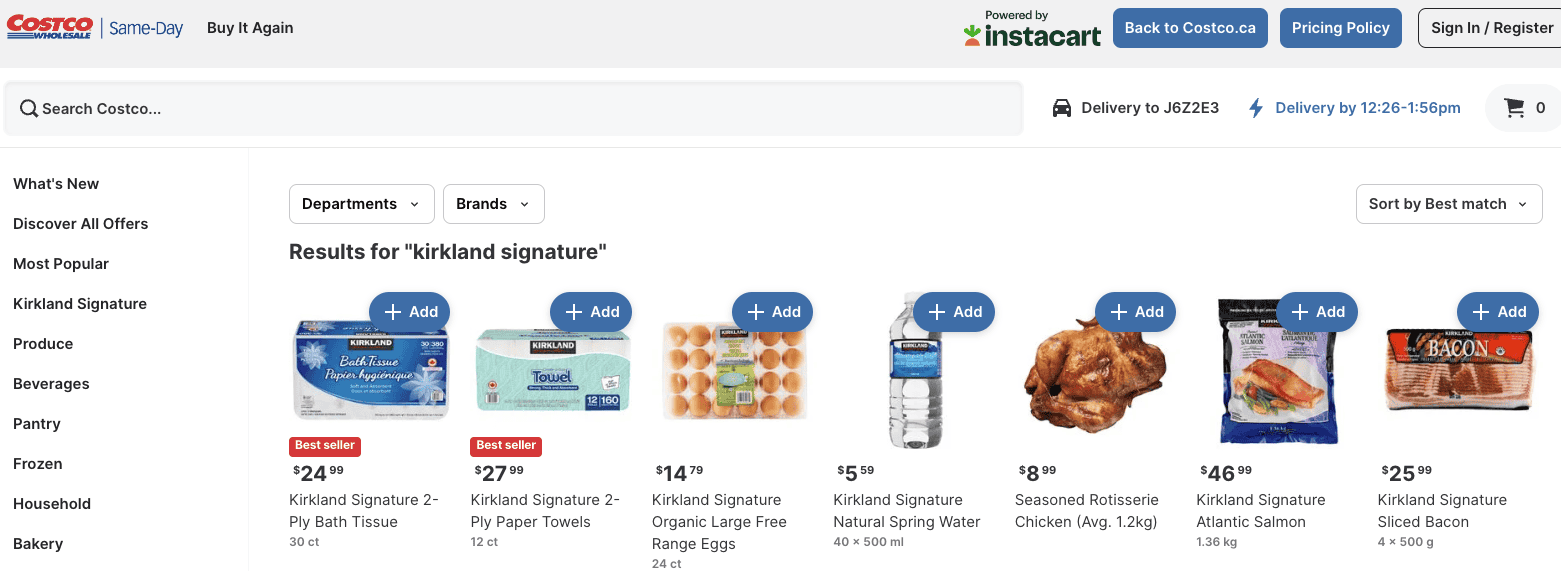 Costco: Our Best Tips for Warehouse Savings - epicerie costco instacart