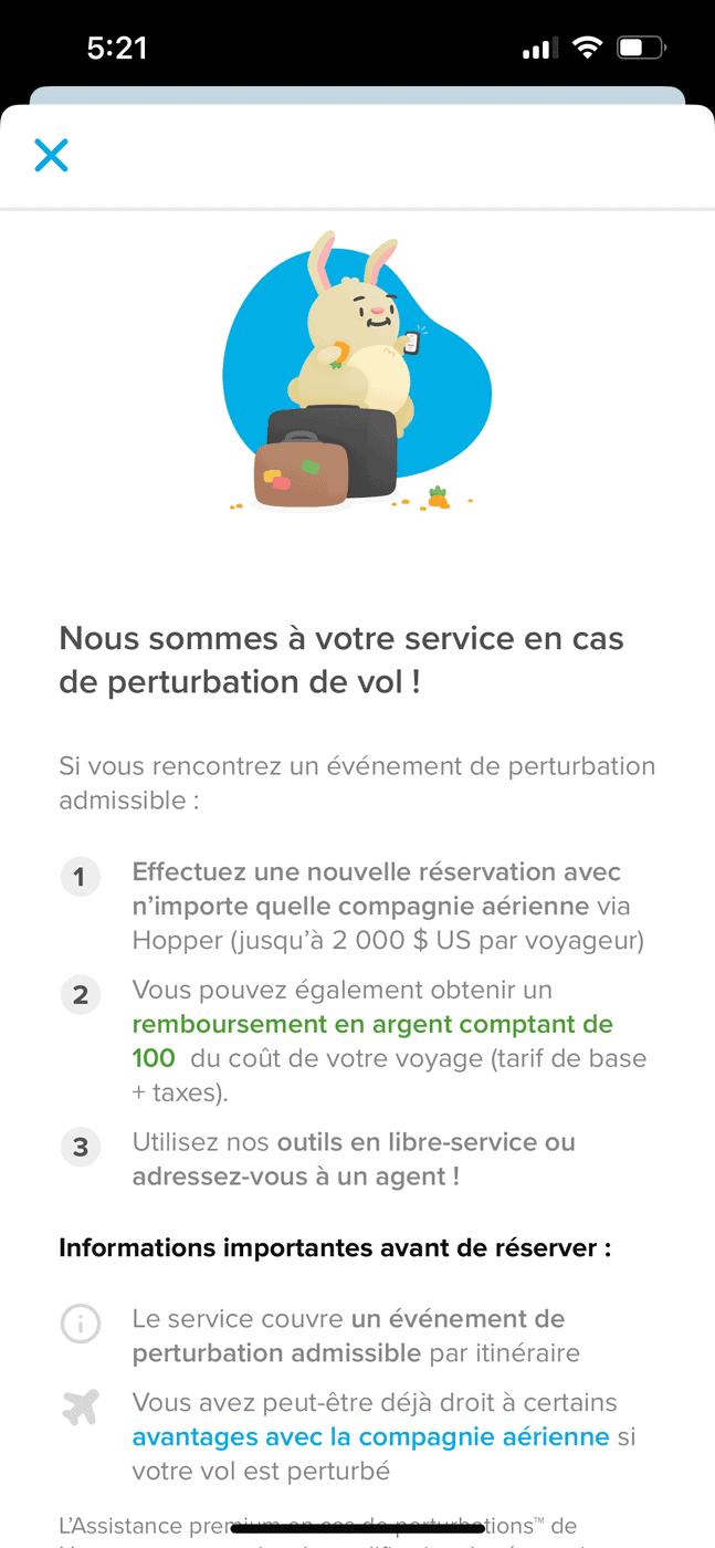 Hopper&nbsp;: l’application pour économiser sur vos réservations de voyage - hopper assistance 6908