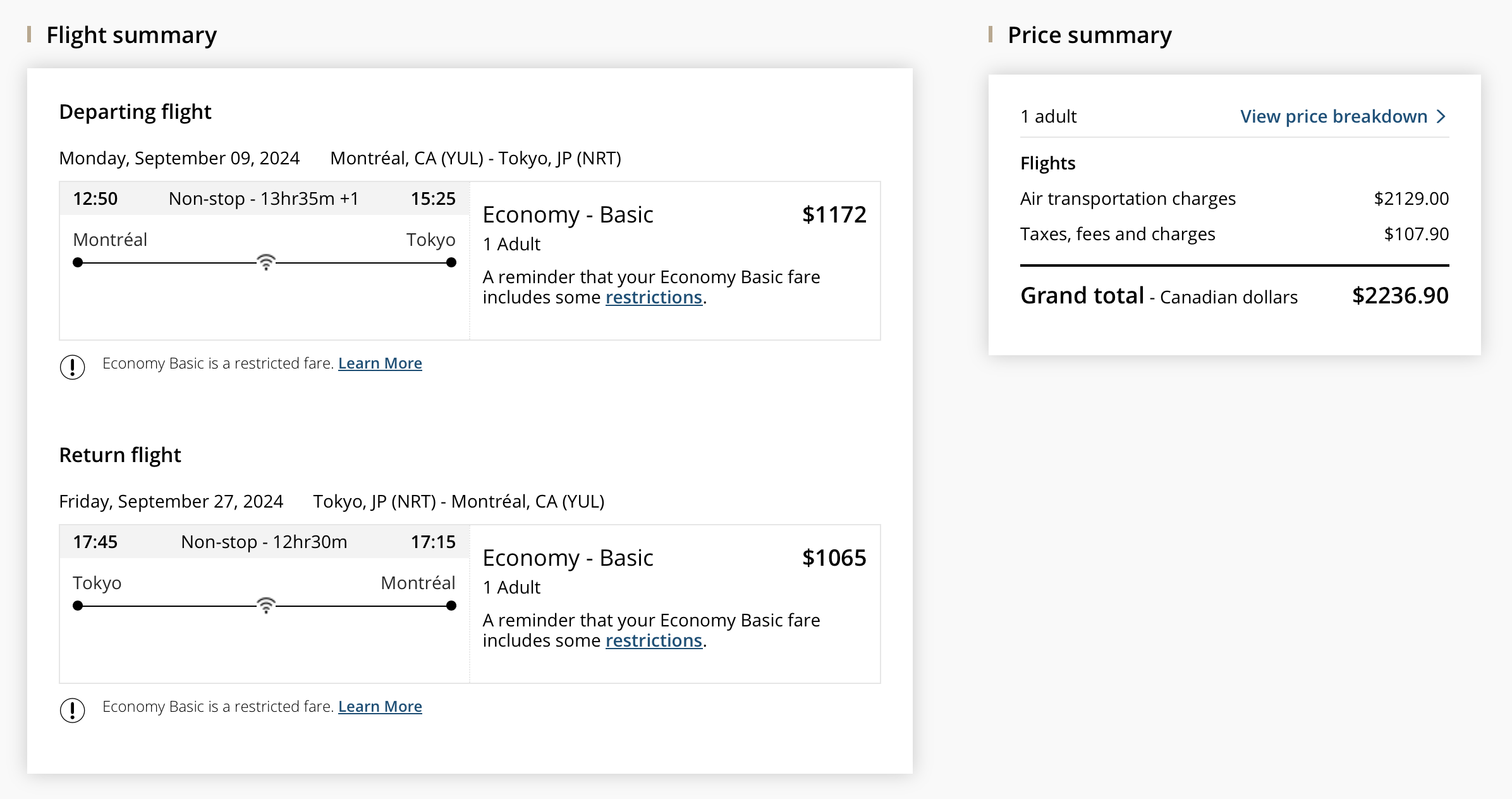 Maximize Your Aeroplan Points For a Trip to Asia - yul-nrt-ac-argent-fr