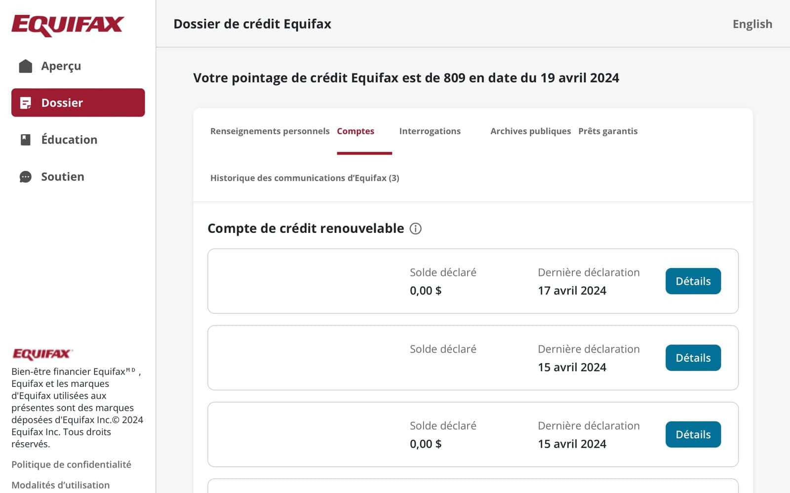 Desjardins&nbsp;: Consultez gratuitement votre dossier de crédit chez Equifax et TransUnion - Apercu Bien etre financier 2