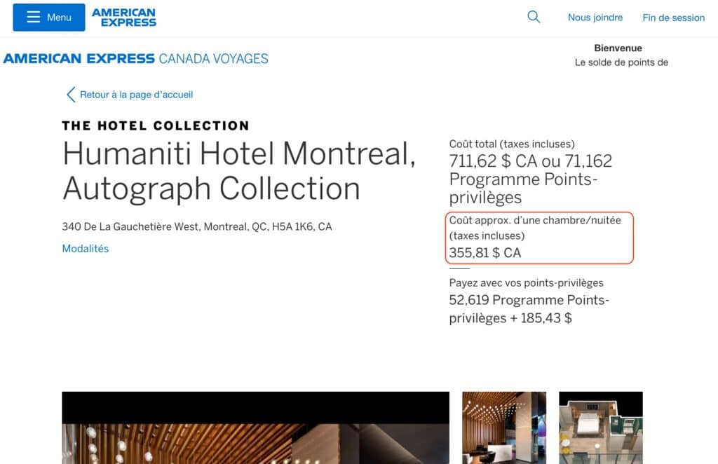 Prix Humaniti hotel collection FR