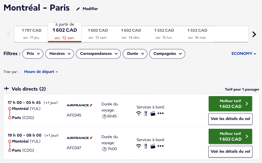 Rabais pour les tarifs d’urgence familiale et décès&nbsp;: comment économiser sur le billet d’avion - Prix argent AF FR