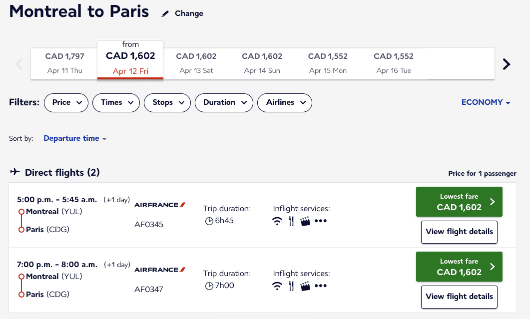 Bereavement and family urgency fares: how to save on airfare - Prix argent AF FR