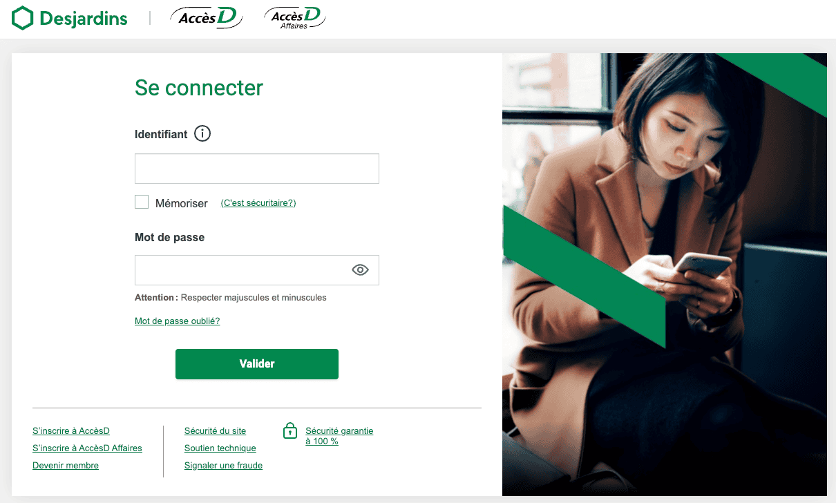 Desjardins&nbsp;: Consultez gratuitement votre dossier de crédit chez Equifax et TransUnion - desjardins accueil accesd