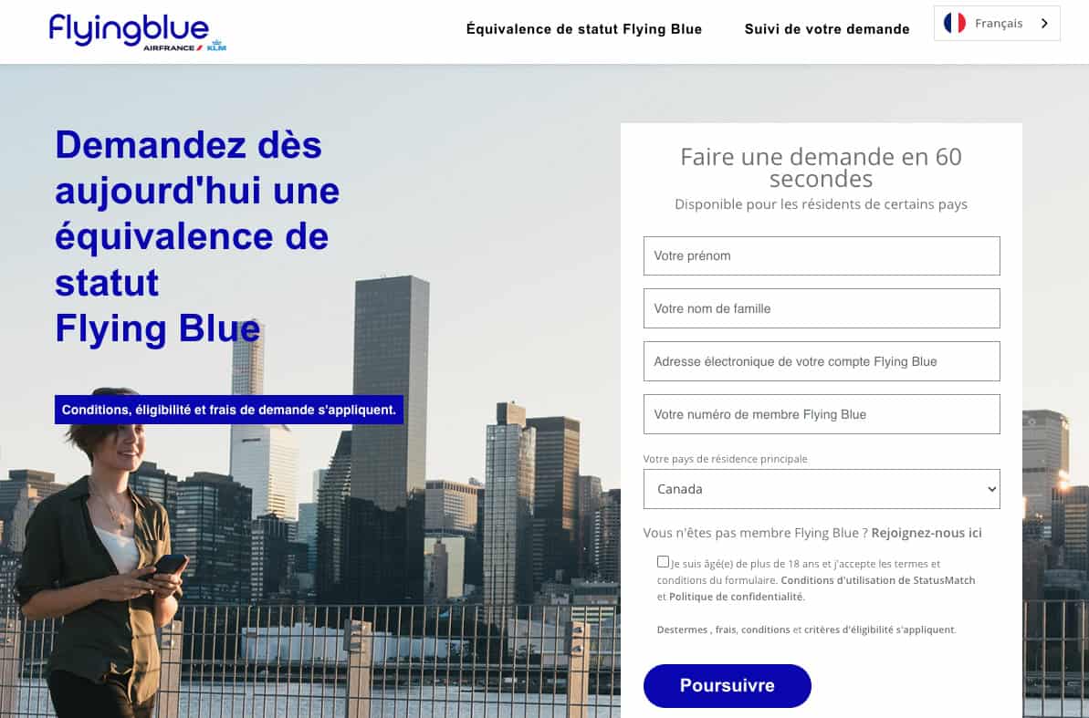 Flying Blue: Get a Status Match with Aeroplan and Other Airline Programs - equivalence statut flying blue fr