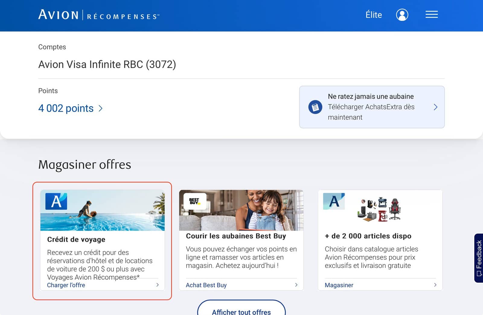Tutoriel : Comment utiliser le crédit de voyage de 100 $ de la Carte Avion Visa Infinite RBC - rbc credit voyage
