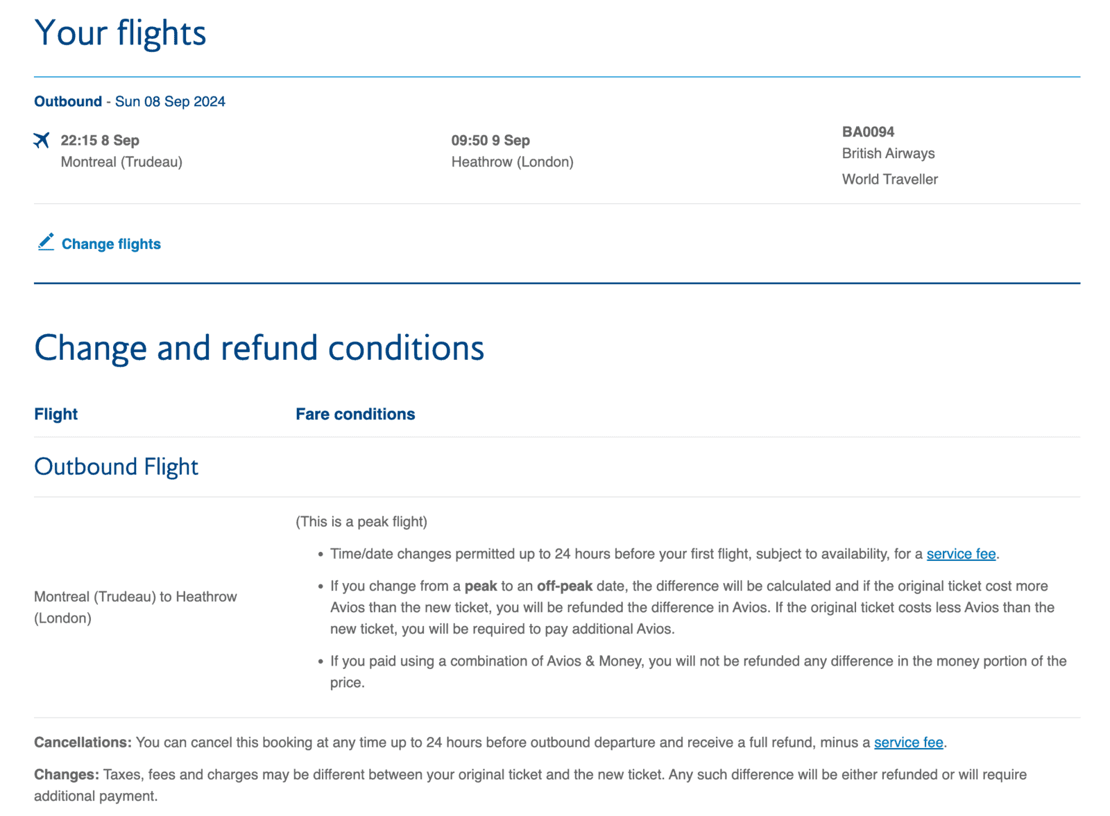 Avios&nbsp;: Réserver un billet prime sur British Airways - reservation avios ba12