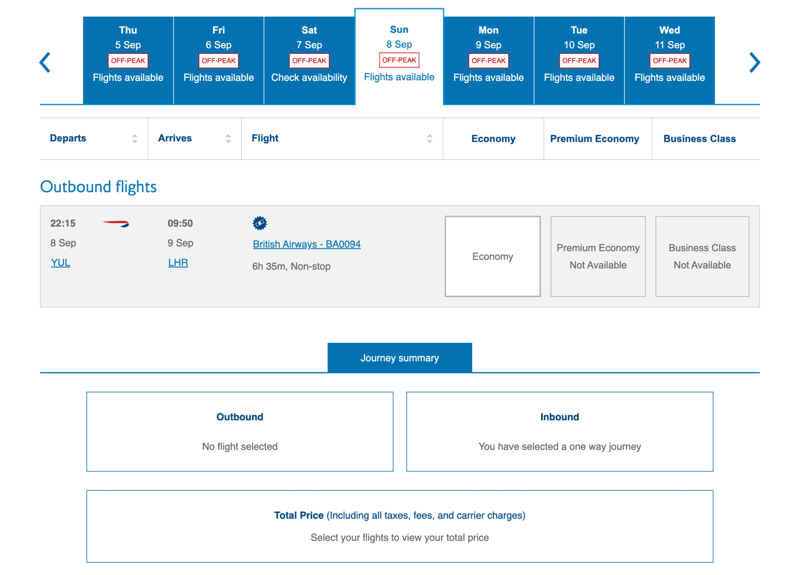 Avios&nbsp;: Réserver un billet prime sur British Airways - reservation avios ba6