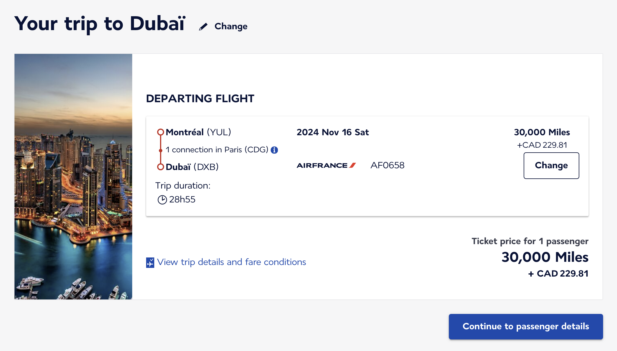 United Arab Emirates: must-do activities in Dubai - yul-cdg-dxb-af-fr
