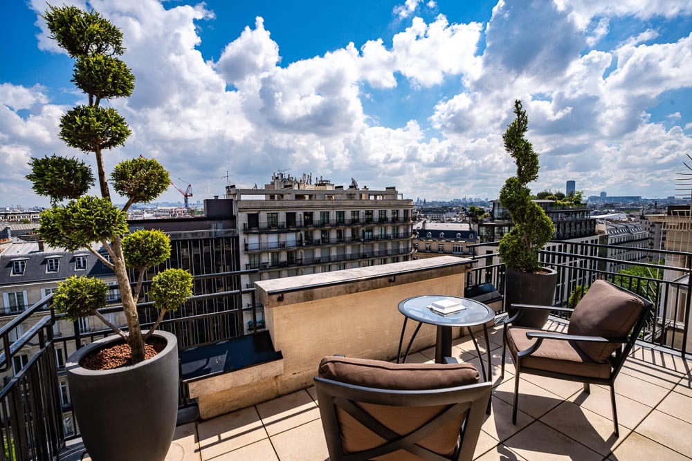 Terrasse suite Prince de Galles a luxury collection hotel Paris 76