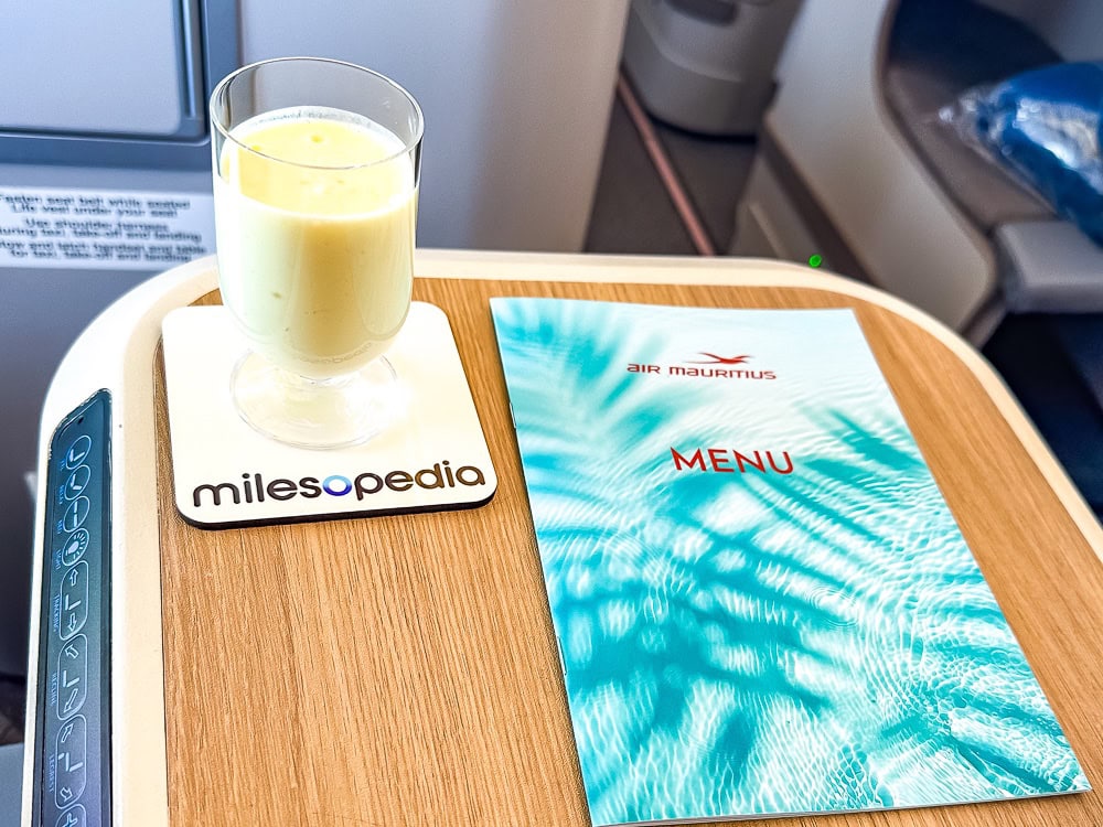 Air Mauritius A350 44 menu