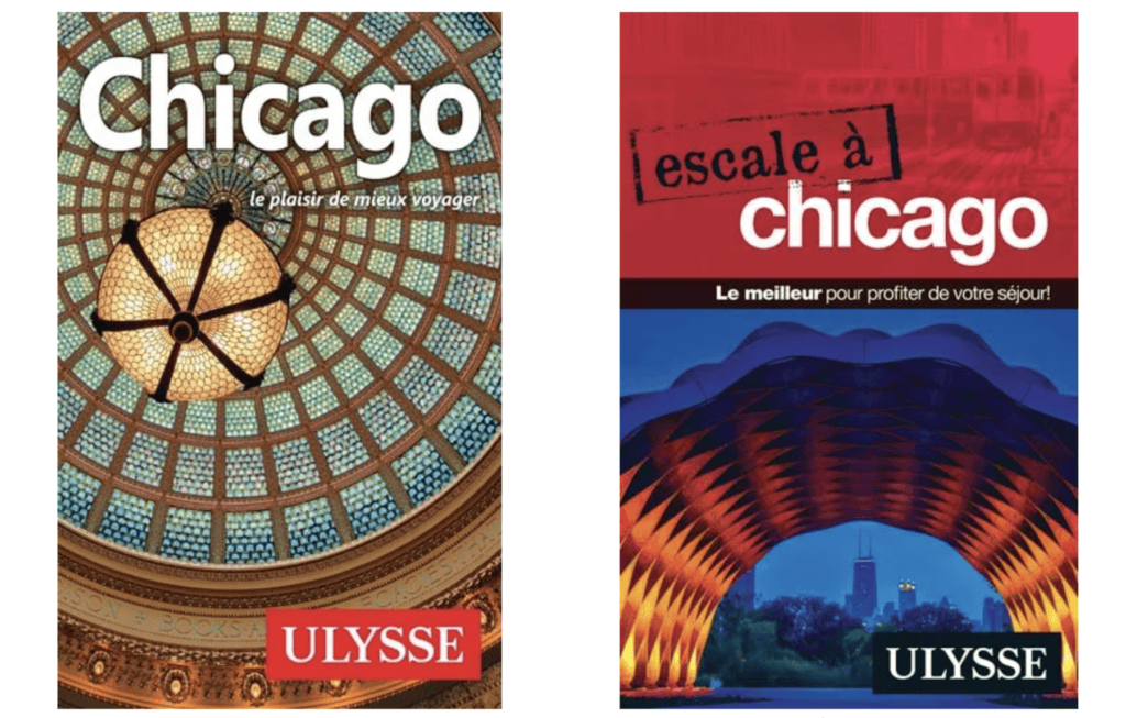Deux guides de voyage Ulysse sur la destination Chicago