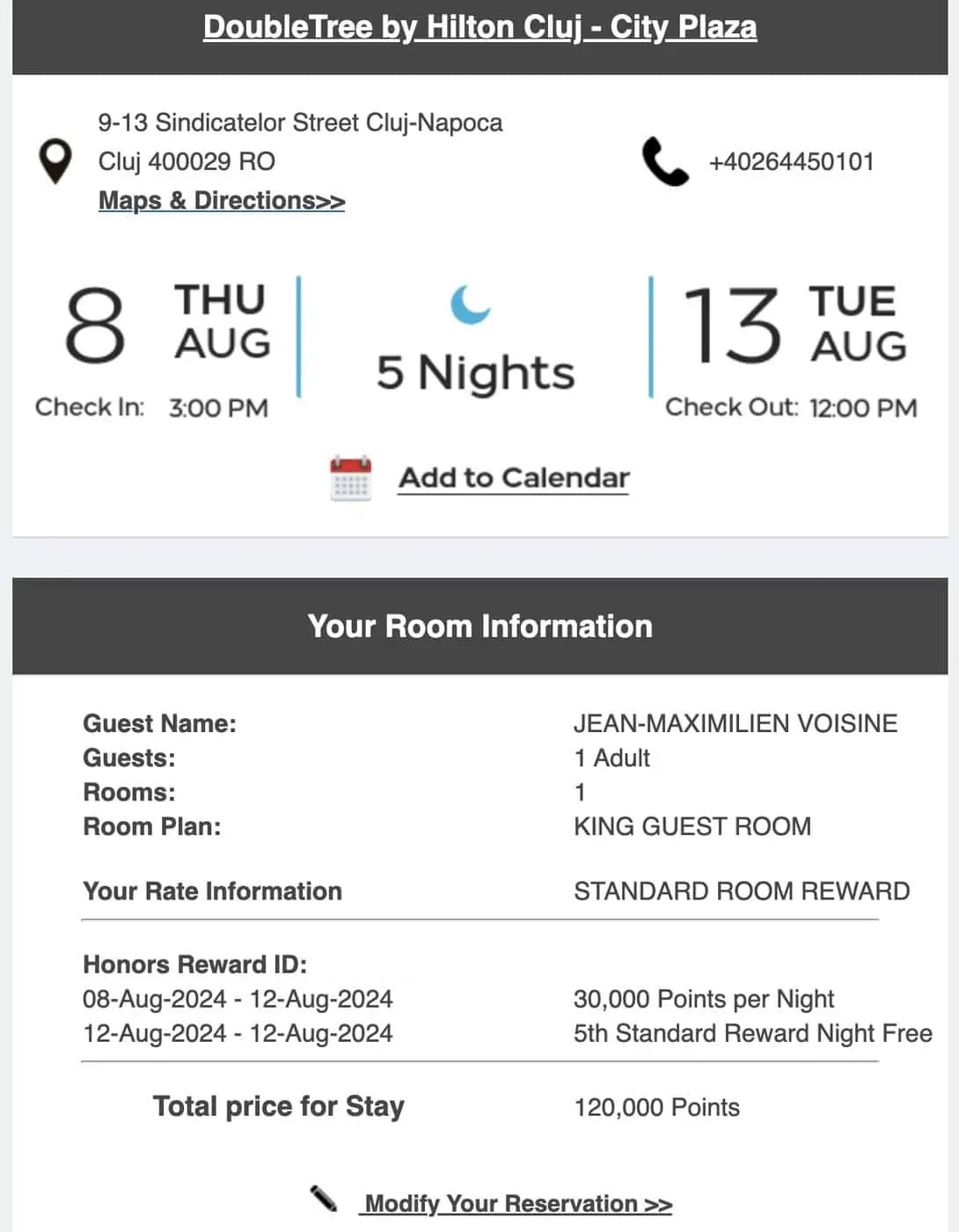 Achat de points : Obtenez 100&nbsp;% en bonus à l’achat de points Hilton Honors! - reservation hilton honors doubletree cluj points hh
