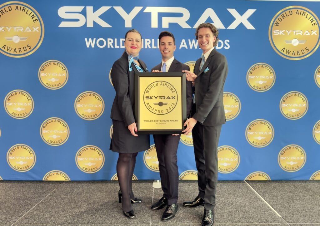 Transat décroche le prix de Meilleure compagnie Loisirs au monde, au SkyTrax 2024