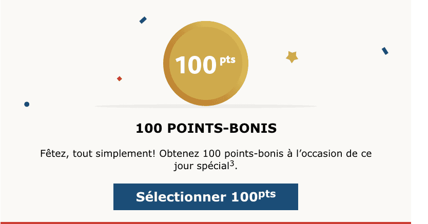 100 points aeroplan