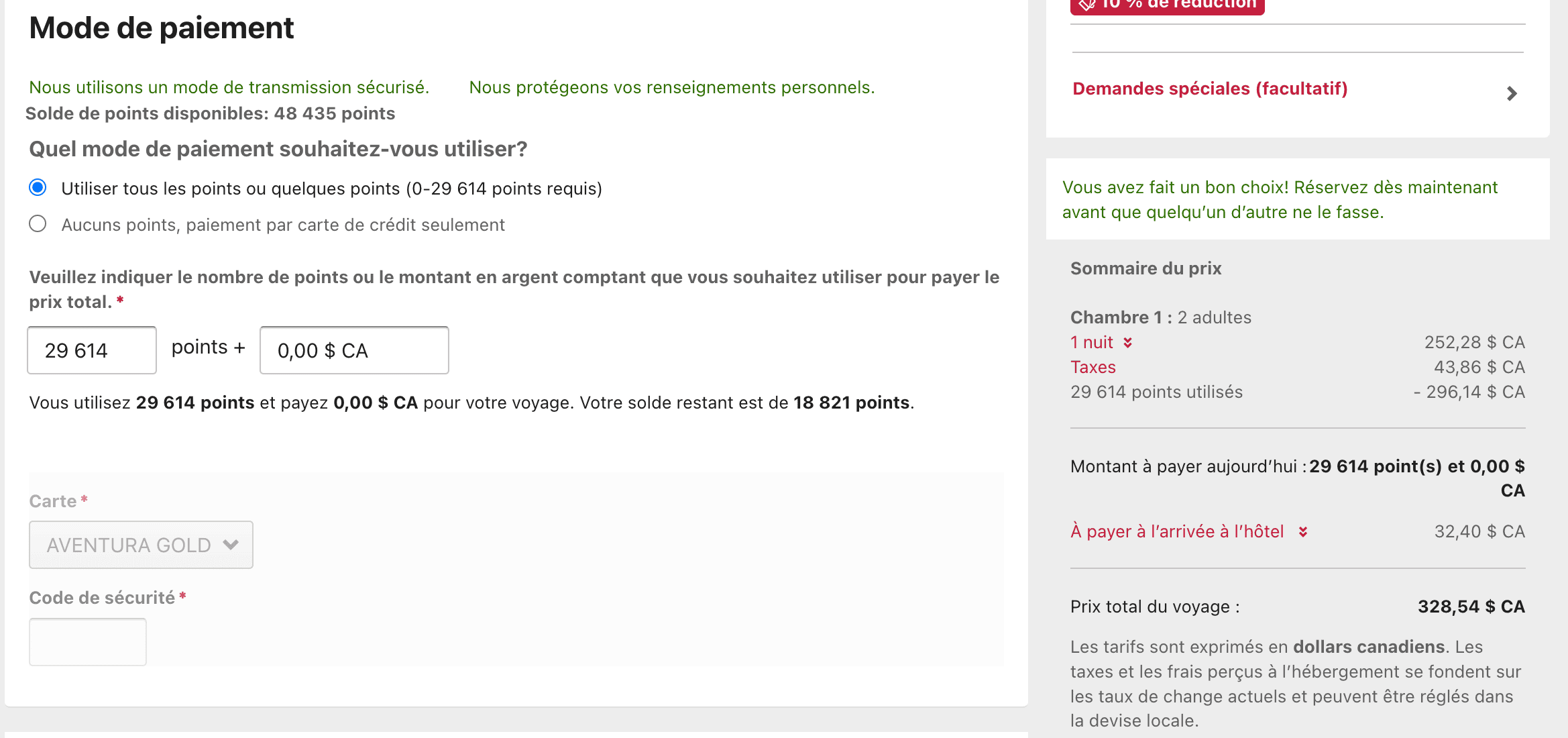 CIBC Aventura&nbsp;: Comment utiliser les points Aventura pour un voyage pas cher - CIBC Expedia paiement