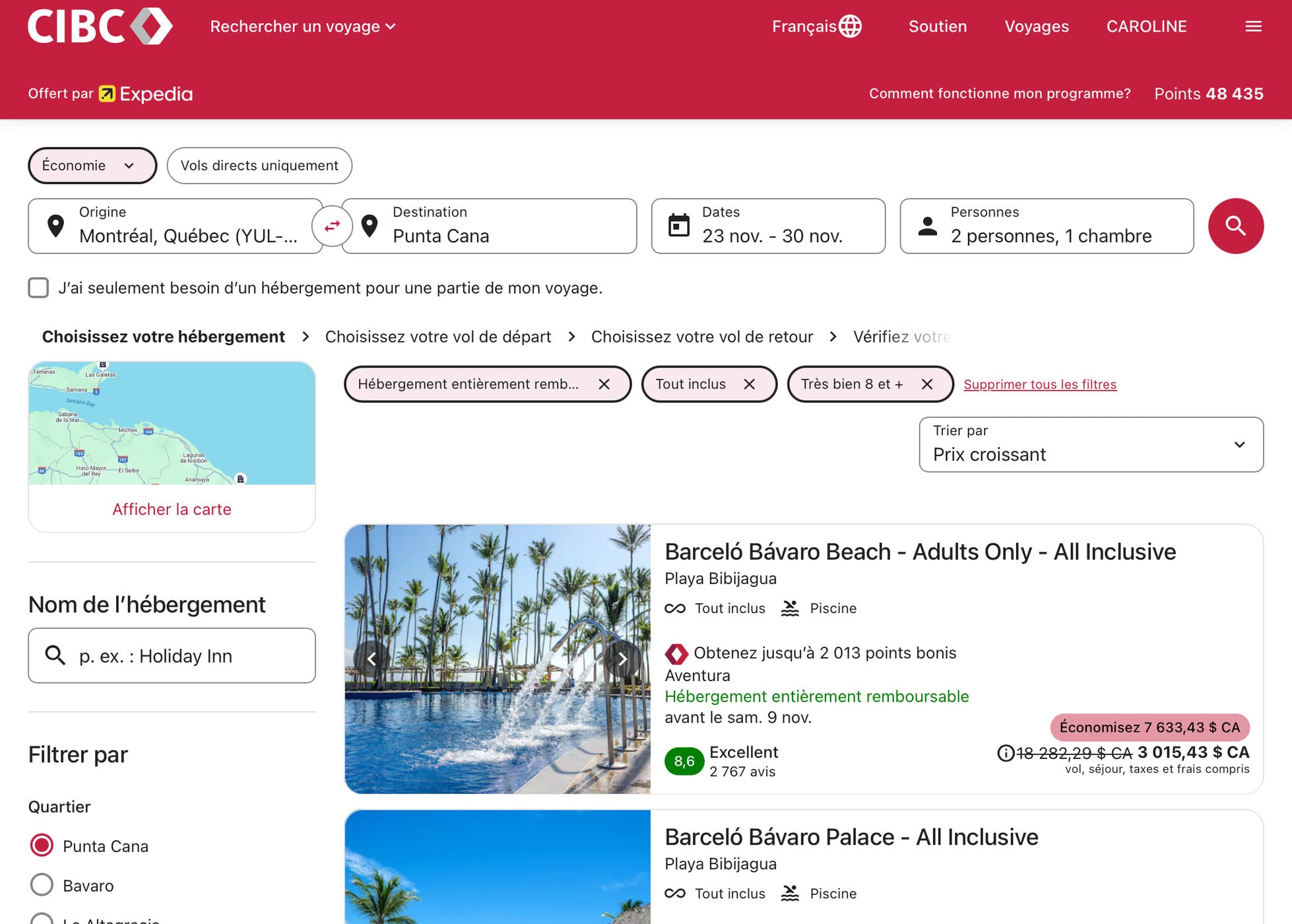 CIBC Aventura&nbsp;: Comment utiliser les points Aventura pour un voyage pas cher - CIBC tout inclus FR