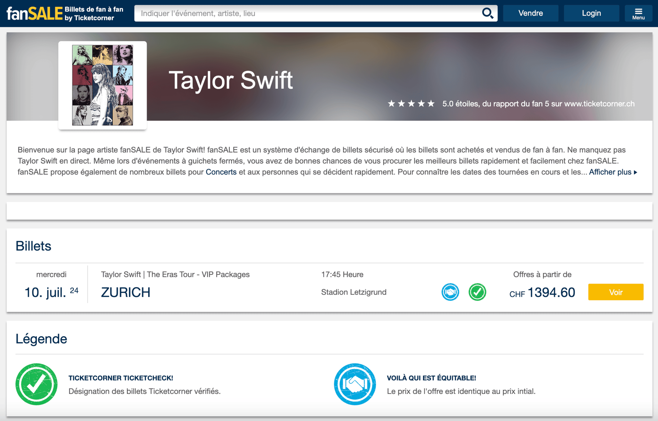 Mon expérience au concert de Taylor Swift - The Eras Tour - Fan Sale