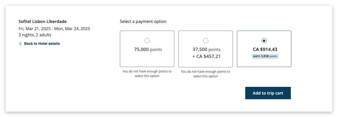 Aeroplan Promotion&nbsp;: 20% points back on hotel reservations - bonplan-aeroplan-lisbonne2-fr