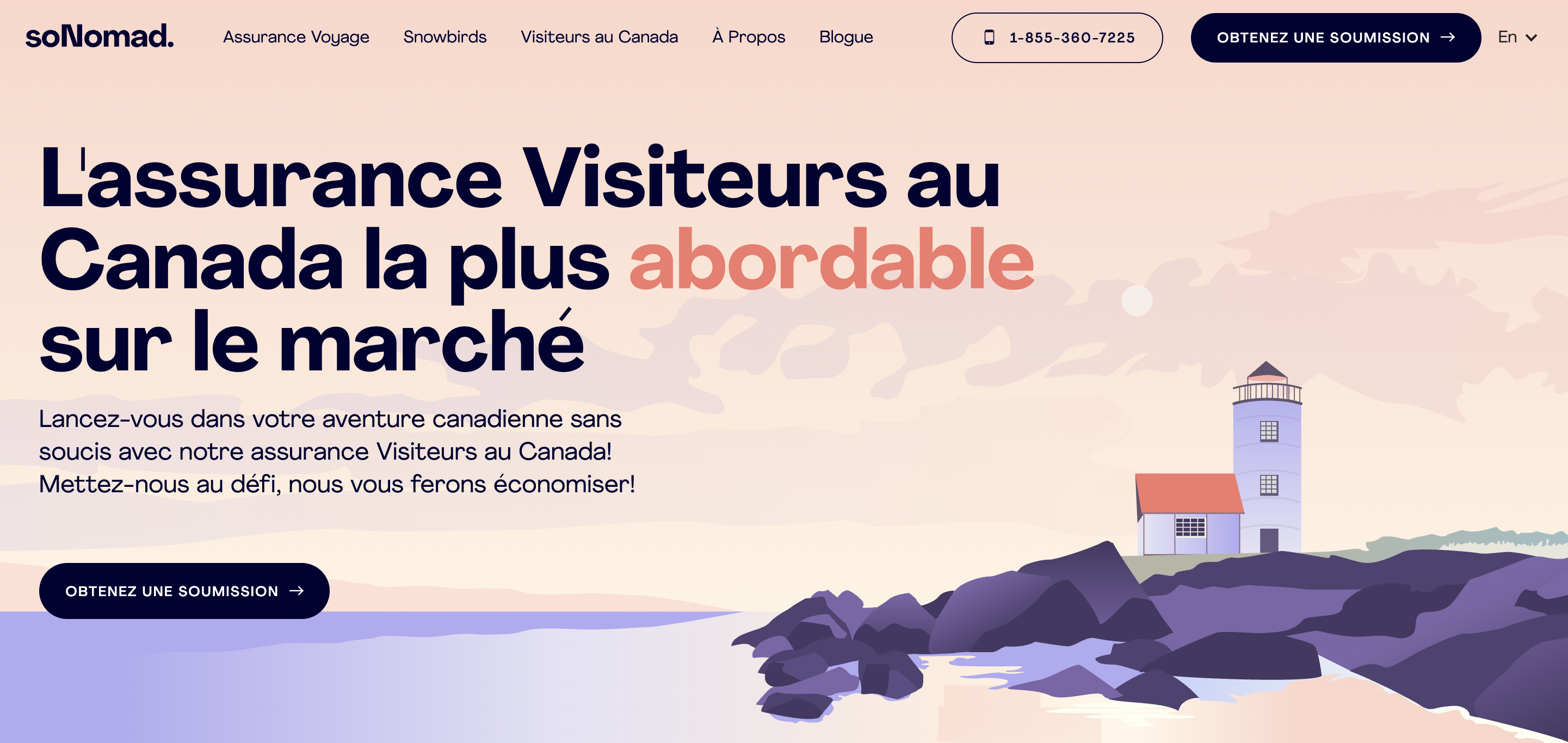 Assurance santé visiteurs au Canada&nbsp;: soNomad, la solution abordable (PVT, super visa, étudiants) - so nomad banniere fr