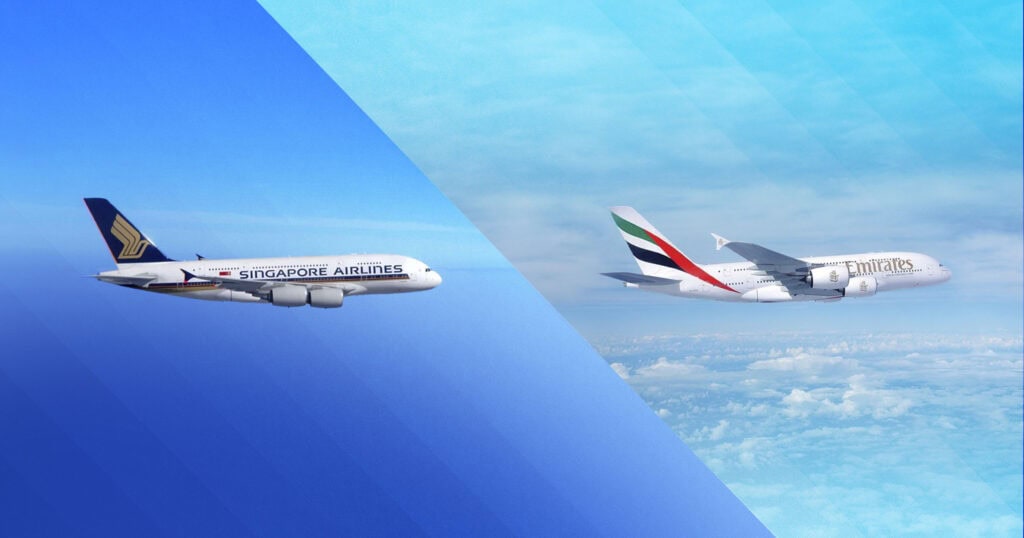 Comparaison Singapore Airways vs Emirates A380 2400x1260